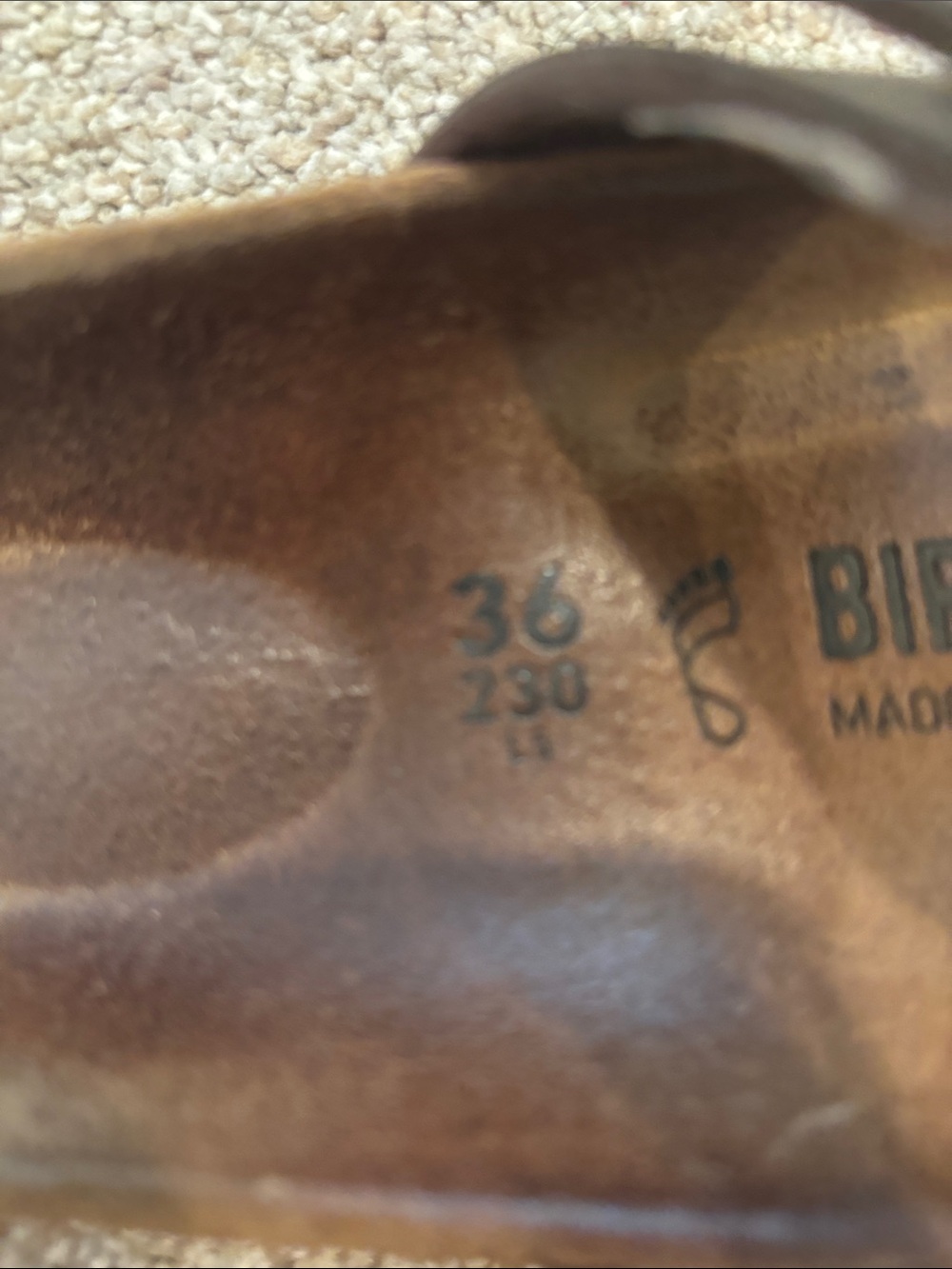 Birkenstock Brown Leather Double-Strap Sandals with Buckles - Picture 5 of 7